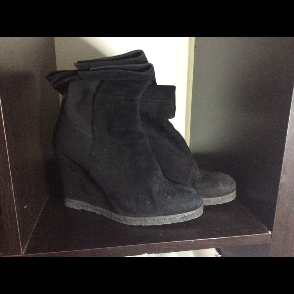 Stuart Weizmann Wedge Knee High Boots